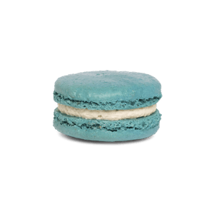 Mid Blue earl grey tea flavoured french macaron for mademoiselle macaron's monsieur macaron gift box