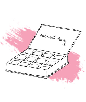 illustration of macaron gift box