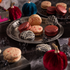 Halloween French macaron gift box featuring candy apple, popping candy and toasted marshmallow