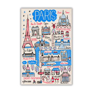 Paris wooden postcard to send with your macarons