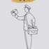 Mademoiselle macaron greetings card