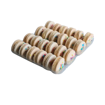 Birthday Cake Macaron Tray