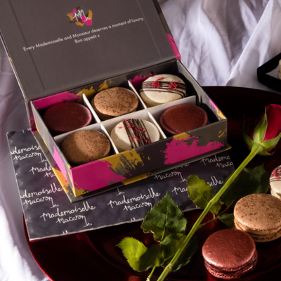 Valentine's French macaron collection from mademoiselle macaron