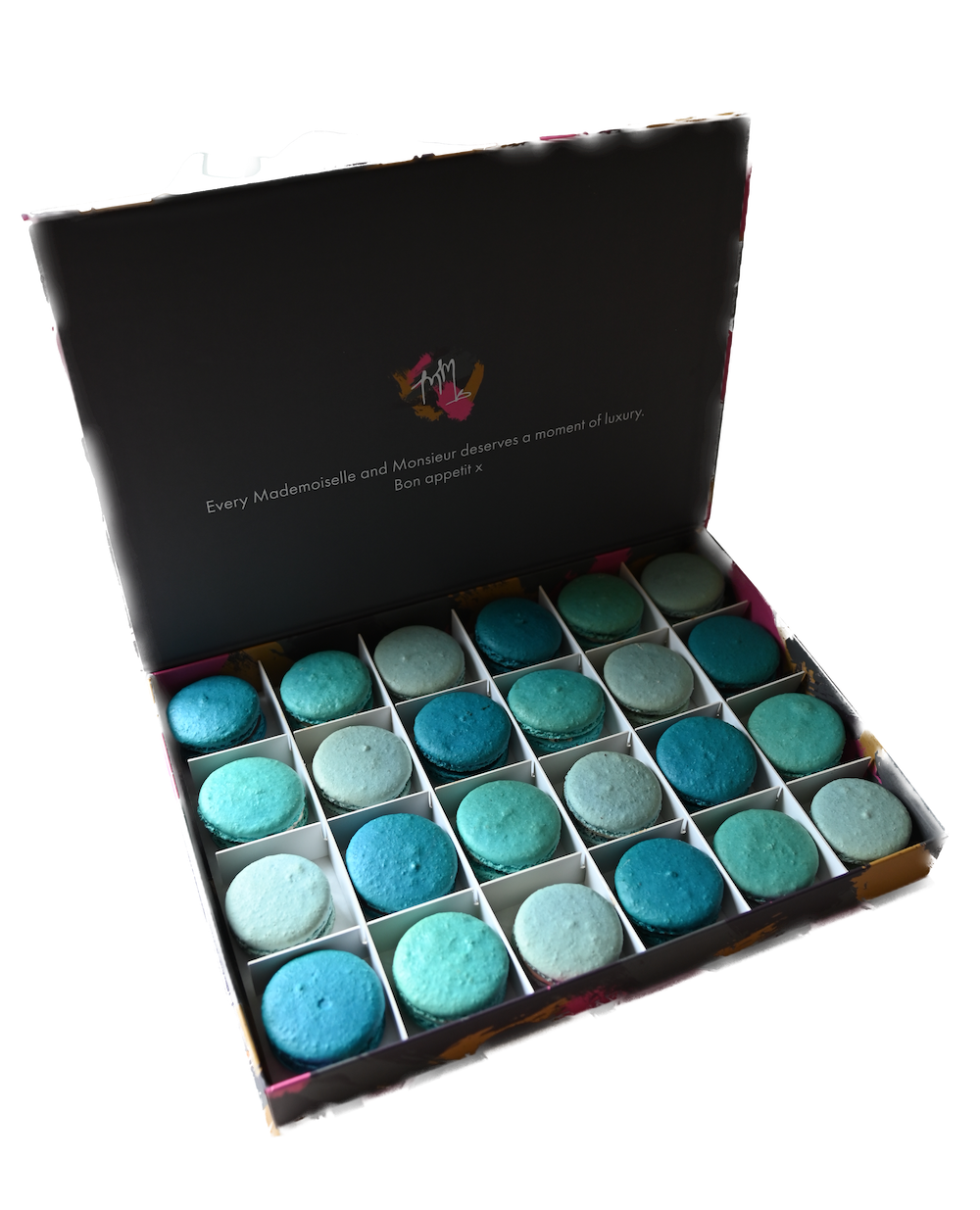 Blue Macaron Gift Box Mademoiselle Macaron