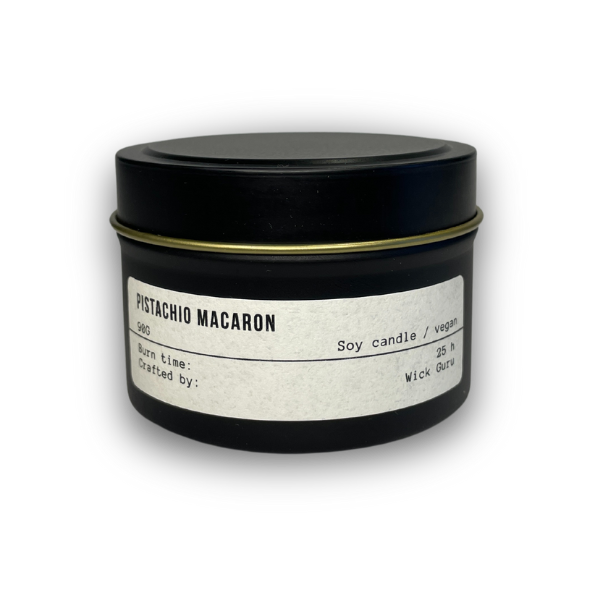 Pistachio Macaron Tin Candle