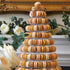 Golden Hues Macaron Tower