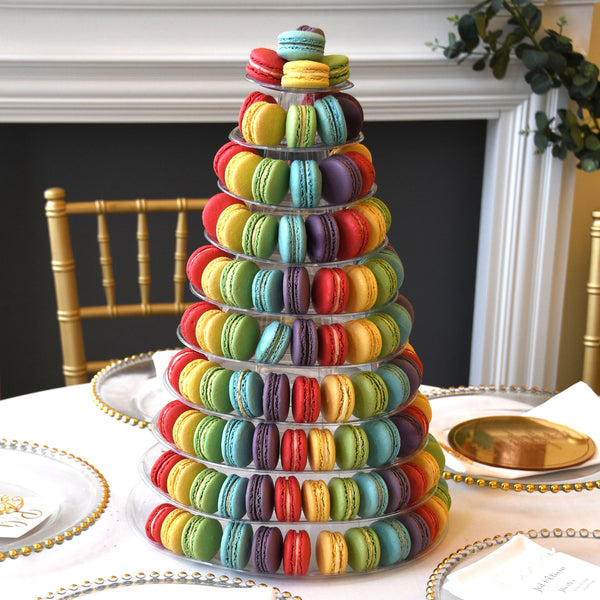 Rainbow Macaron Tower