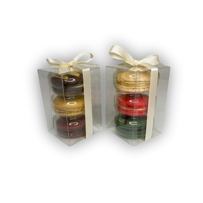 Luxury Christmas french macaron favour box