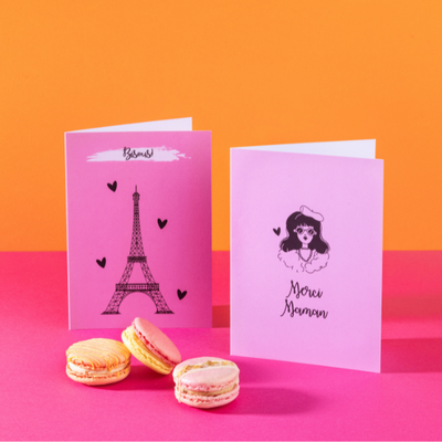 Add a mother's day card to your box of french macarons, buy online