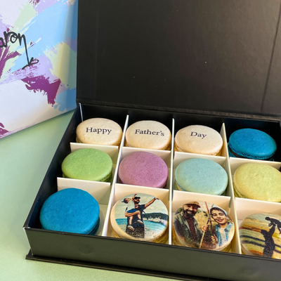 Father's Day Personalised Photo Macaron Gift Box