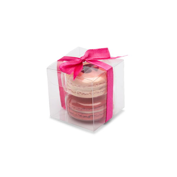 Branded macarons printed with your logo for personalised macarons.
