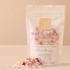 Arthur Betsy Restore Bath Soak in a resealable stand-up pouch, with loose bath salts featuring Lavender, Rosemary & Cardamom essential oils. Part of the Relaxation Macaron Gift Set.