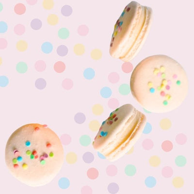 Birthday Cake Macaron Tray