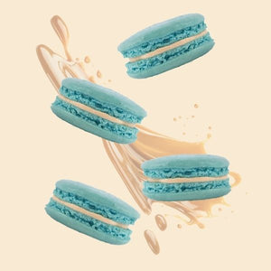 Blue Salted Caramel Macaron Tray