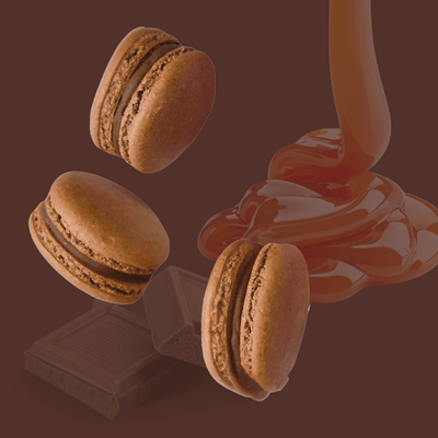 Chocolate Caramel Macaron Tray