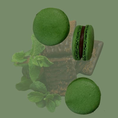 Chocolate Mint Macaron Tray