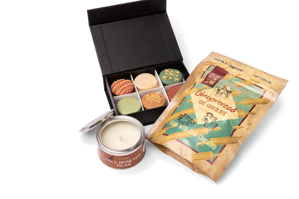 Christmas Gift Set - Hot Chocolate and Candle