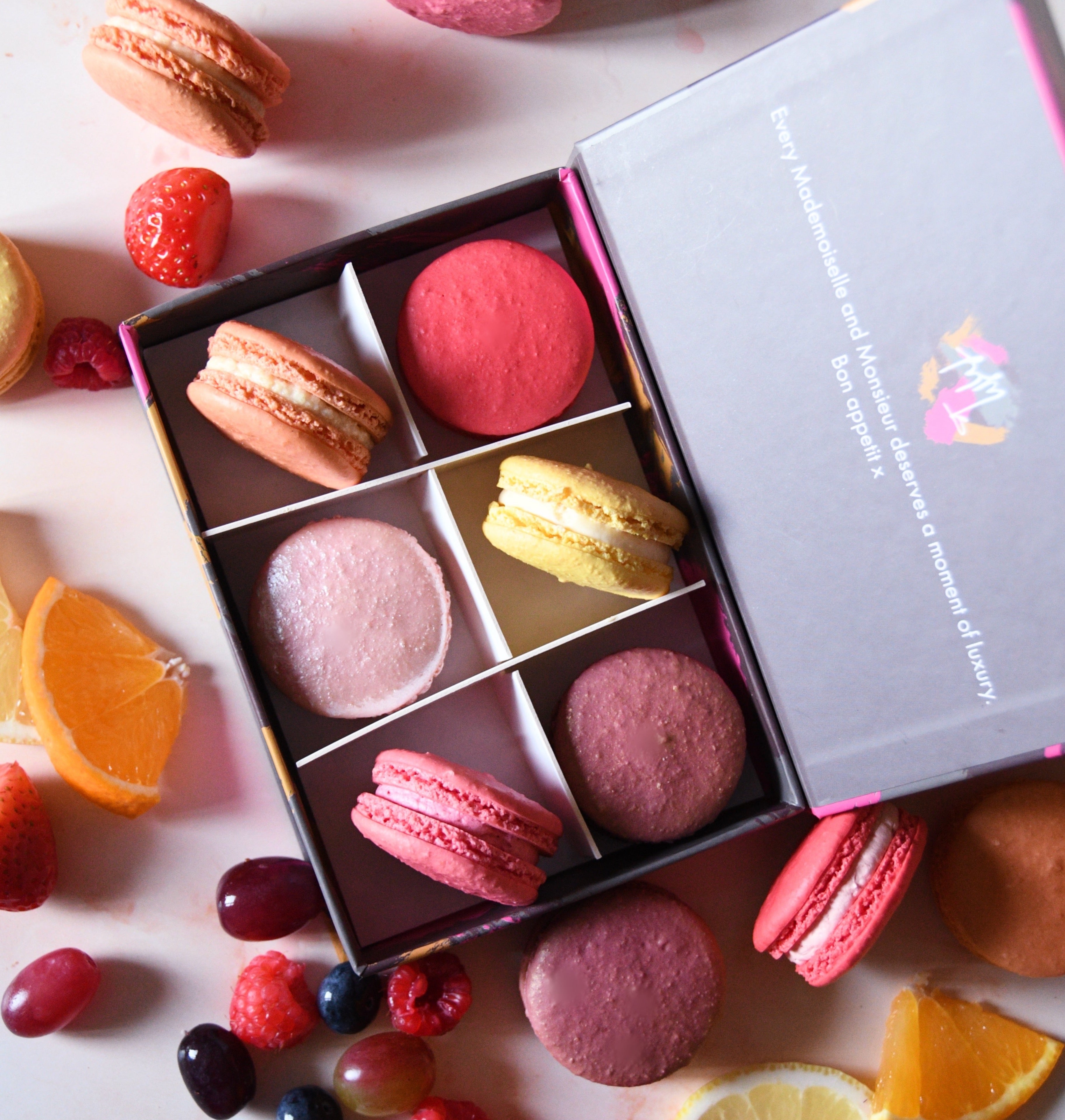 Fruity Favourites French Macaron Gift Box Mademoiselle Macaron Fruity Favourites French Macaron Gift Box Mademoiselle Macaron