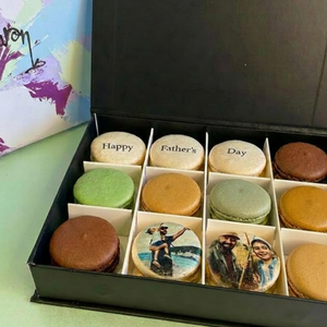 Father's Day Personalised Photo Macaron Gift Box