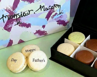 Father's Day Personalised Message Macaron Box