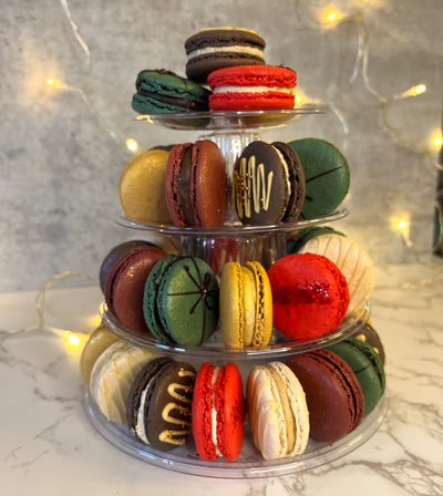 Luxury Christmas Macaron Tower