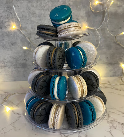 Winter Soiree Macaron Tower