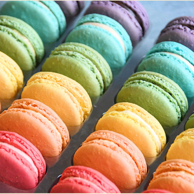 Rainbow Macaron Party Tray