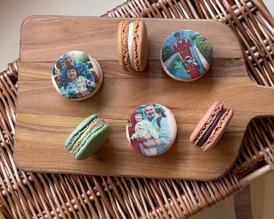 Personalised fathers day macarons 
