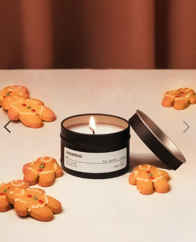 Gingerbread Tin Candle