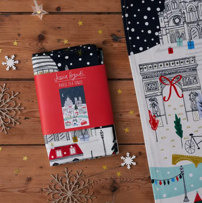 Paris Christmas Tea Towel