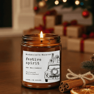 Festive Spirit Glass Candle