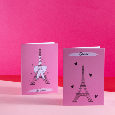 Valentine's Greetings cards from mademoiselle macaron