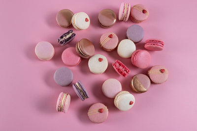 Valentines macaron box luxury French macarons