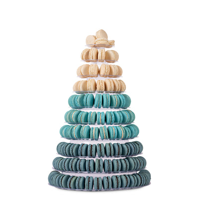 Blue Ombré Macaron Tower