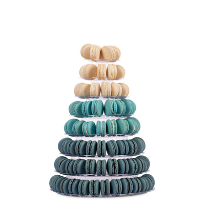 Blue Ombré Macaron Tower