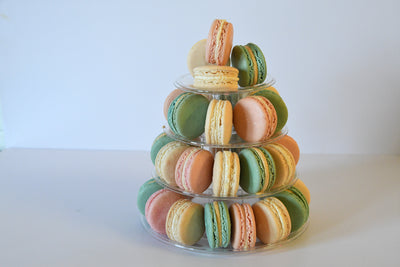 Mixed Baby Shower Macaron Tower