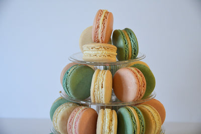 Mixed Baby Shower Macaron Tower