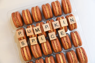 Pumpkin Spice Macaron Tray