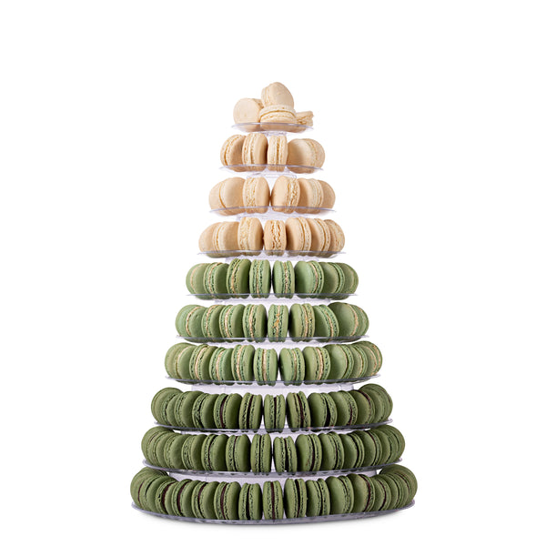 Green Ombré Macaron Tower