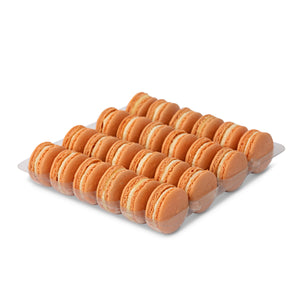 peach french macaron tray