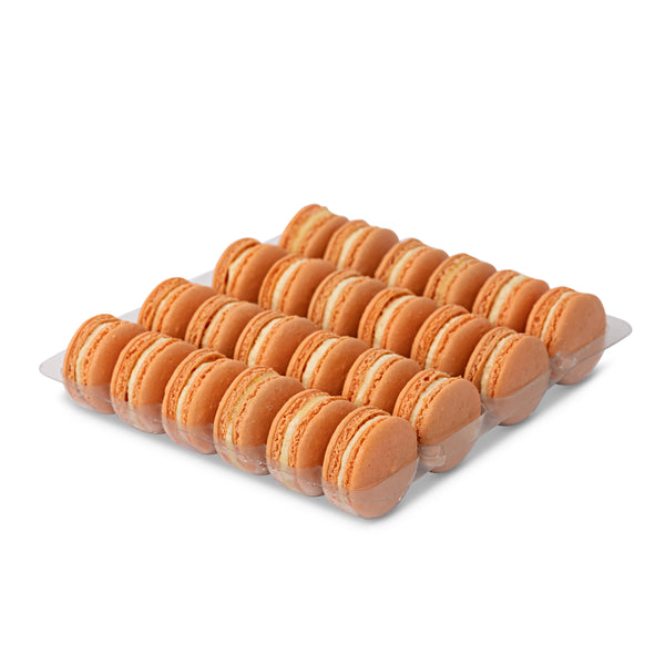 peach french macaron tray
