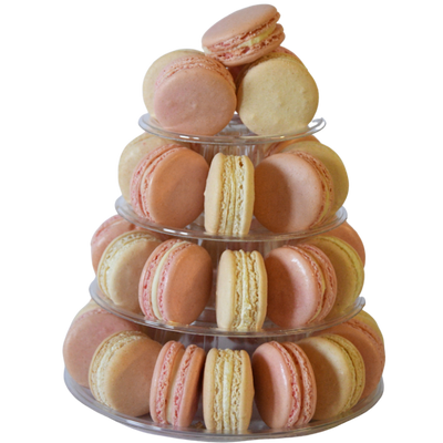 Baby Girl Macaron Tower