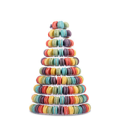 Rainbow Macaron Tower