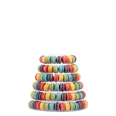 Rainbow Macaron Tower