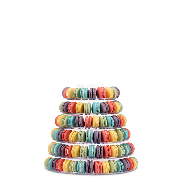 Rainbow Macaron Cake Stand